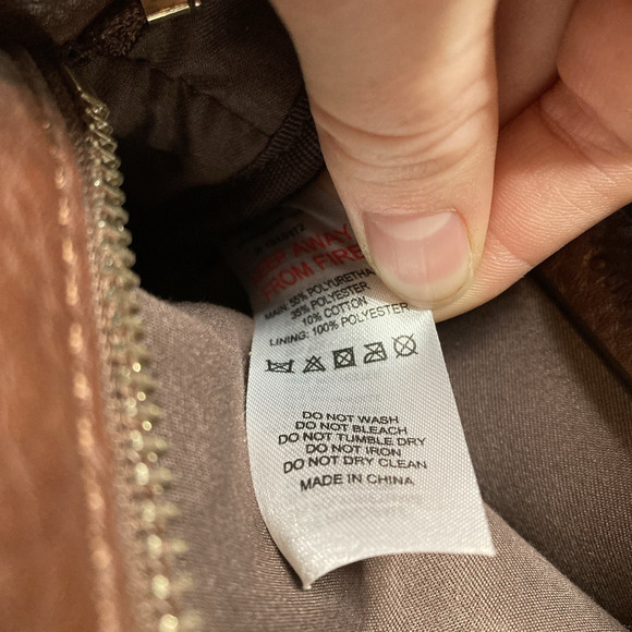 Oliver Bonas‎ Women's Brown Studded Faux Leather Crossbody Bag Boho Adjustable - Picture 5 of 7